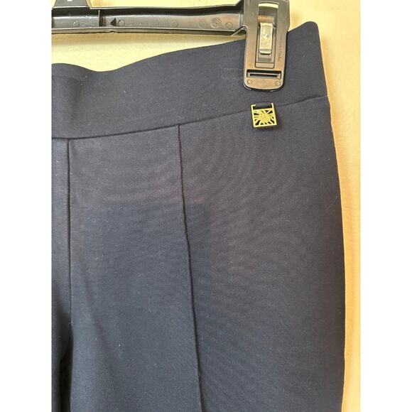 Anne Klein Women’s Ponte Dress Pants Cropped Trousers size 2 Black Slacks - Picture 2 of 5